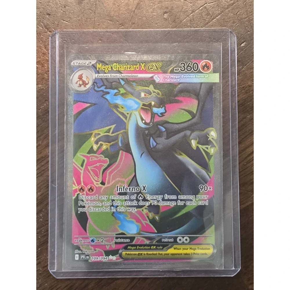 Mega Charizard x EX 109/094 Me02: Phantasmal Flames Holo MINT